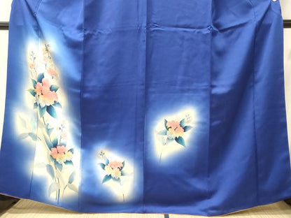 平和屋着物■訪問着　草花文　暈し染め　金彩　正絹　逸品　CABJ6827oy