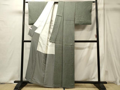 平和屋着物■上質な小紋　絞り　唐草文　正絹　逸品　CABJ6831oy