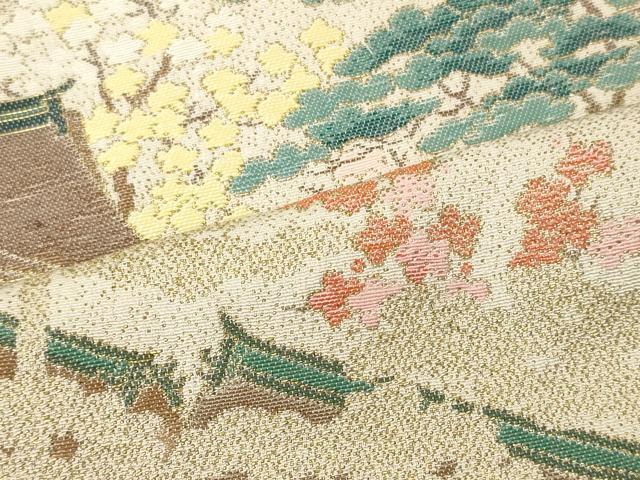 平和屋着物■豪華色留袖　作家物　寿光織　風景花松文　暈し染め　金糸　正絹　逸品　CABJ6836oy
