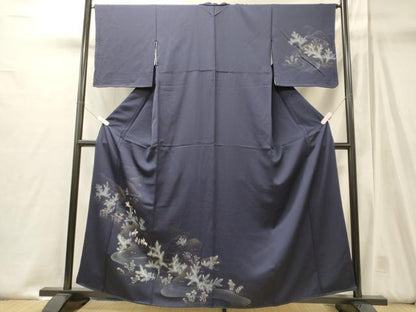 平和屋着物■訪問着　人物松葉花文　暈し染め　金銀彩　正絹　逸品　未使用　CABJ6859oy
