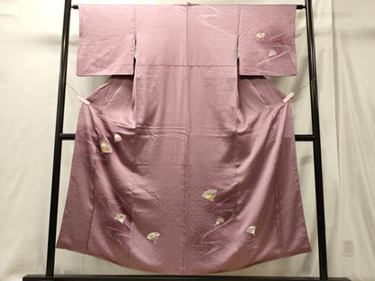 平和屋着物■訪問着　流線扇面花文　暈し染め　金彩　正絹　逸品　CABJ6850oy