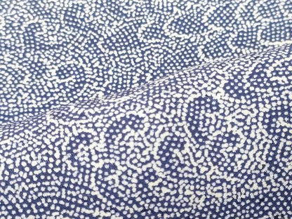 平和屋着物■上質な小紋　立波文　正絹　逸品　未使用　CABJ6823oy