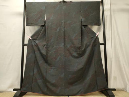 平和屋着物■上質な小紋　舞花文　正絹　逸品　CABJ6834oy