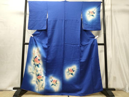 平和屋着物■訪問着　草花文　暈し染め　金彩　正絹　逸品　CABJ6827oy