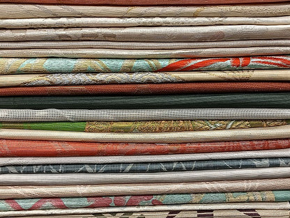 平和屋着物■夏物 袋帯 絽 紗 まとめて 50点 花柄 絽綴れ すくい織 金銀糸 洛陽織物謹製 証紙付き など 未使用品あり 全て正絹 mmm1265