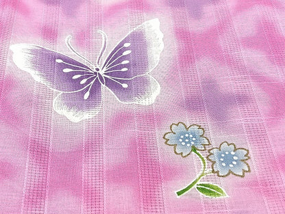 平和屋着物■浴衣 まとめて 45点 蝶 蜻蛉 朝顔 紫陽花 乱菊 花柄 注染 暈し染め 金彩 など 着用可能多数 未使用品あり mmm1267
