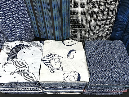 平和屋着物■男性 浴衣 まとめて 45点 おかめ ひょっとこ 立波 和柄 レトロ柄 など 着用可能多数 未使用品あり mmm1266