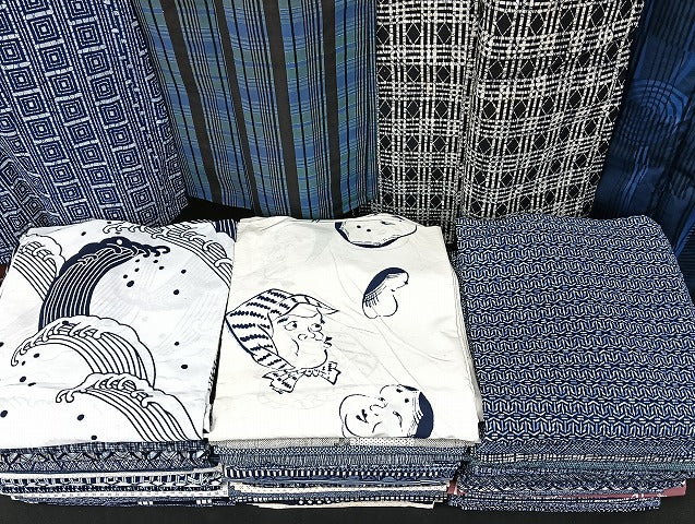 平和屋着物■男性 浴衣 まとめて 45点 おかめ ひょっとこ 立波 和柄 レトロ柄 など 着用可能多数 未使用品あり mmm1266