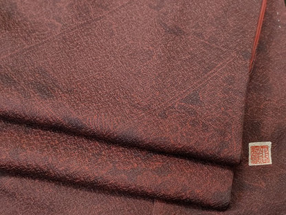 平和屋着物■上質な小紋　作家物　冊子草花文　正絹　逸品　CABI8371ev