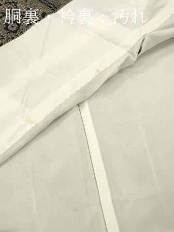 平和屋着物■上質な紬　亀甲花文　正絹　逸品　DABH8228zy
