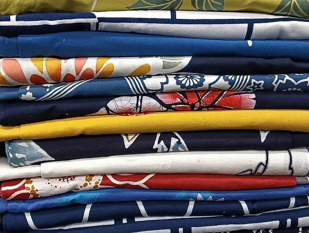 平和屋着物■浴衣 まとめて 45点 蝶 紫陽花 花柄 ラメ 綿紅梅 注染 暈し染め など 着用可能多数 未使用品あり mmm1270
