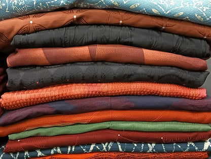 平和屋着物■道行コート まとめて 20点 花柄 七宝 ろうけつ染め 相良刺繍 着用可能多数 未使用品あり 全て正絹 mmm1277