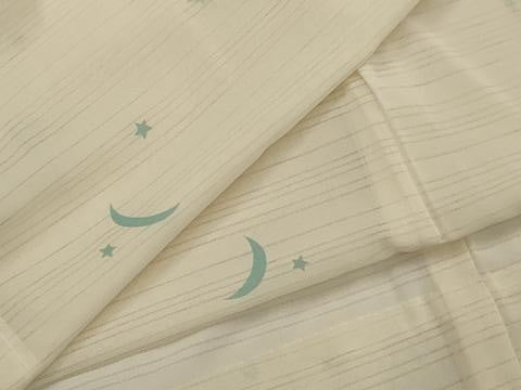 平和屋着物＊夏物　長襦袢　変わり絽　月と星　洗える着物　未使用　AABK2982st