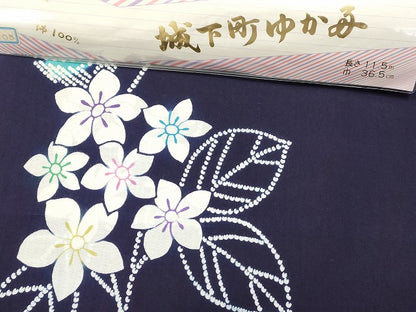 平和屋本店■浴衣反物 まとめて 45点 花柄 城下町ゆかた 白樺物語 四季の花木染 ふじ浪ゆかた 舞子 十八番染 など 全て未使用 ppp3951