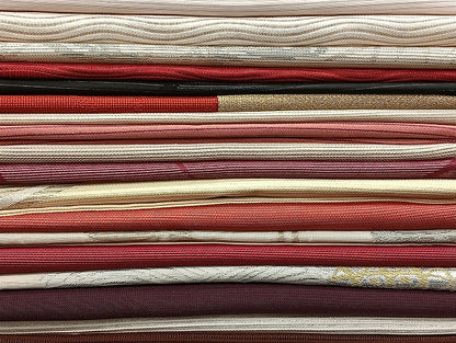 平和屋着物■夏物 名古屋帯 絽 紗 まとめて 50点 人物 歌舞伎 花柄 羅 絽綴れ 波筬織 本場筑前博多織 献上 未使用品あり 全て正絹 mmm1293