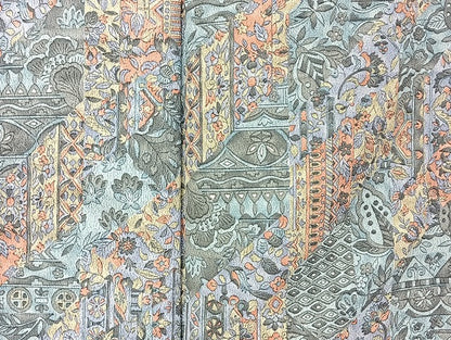 平和屋着物■着物 小紋 単衣 まとめて 20点 更紗 花柄 暈し染め 金彩 洗える着物 和服 ハンドメイド リメイク 生地 未使用品あり mmm1291
