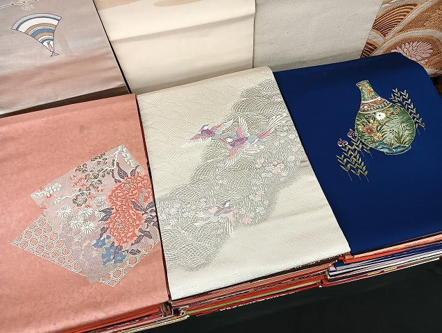 平和屋着物■名古屋帯 まとめて100点 孔雀 鴛鴦 唐獅子 花柄 アンティーク 金彩 金銀糸 など 着用可能多数 未使用品あり 全て正絹 mmm1292