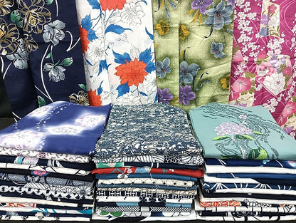 平和屋着物■浴衣 まとめて 45点 鳥 風景 朝顔 紫陽花 花柄 綿絽 注染 暈し染め など 着用可能多数 未使用品あり mmm1294