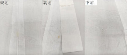 平和屋着物＊夏物　長襦袢　立波草花紋紗　白色　洗える着物　CABJ4372xi