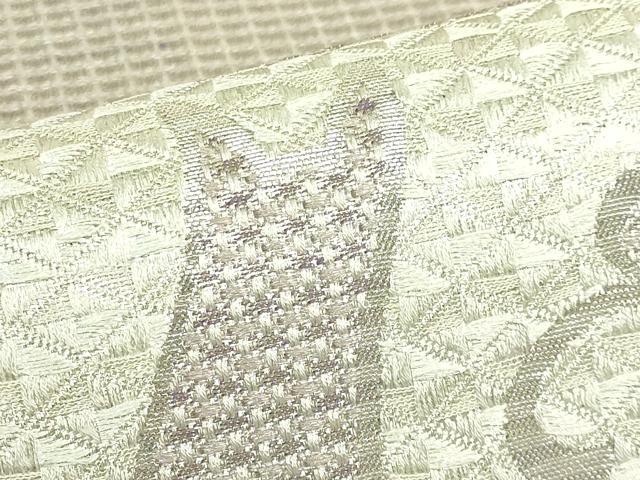 平和屋着物●極上 西陣 まいづる謹製 太鼓柄袋帯 猫 ネコ 銀糸 逸品 DZAB8552kh6