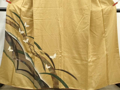 平和屋着物■訪問着　舞蝶文　金彩　正絹　逸品　DABI1634qa