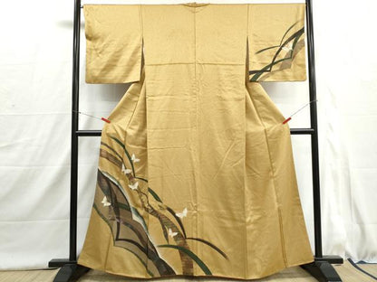 平和屋着物■訪問着　舞蝶文　金彩　正絹　逸品　DABI1634qa