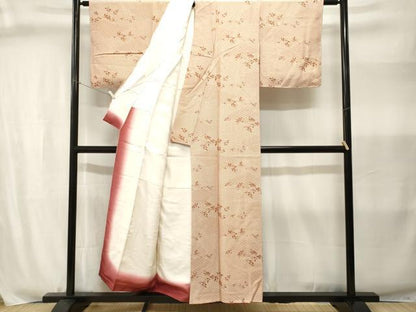 平和屋着物■上質な小紋　青海波木の実枝葉文　正絹　逸品　CABJ2994ev