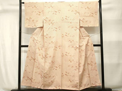 平和屋着物■上質な小紋　青海波木の実枝葉文　正絹　逸品　CABJ2994ev