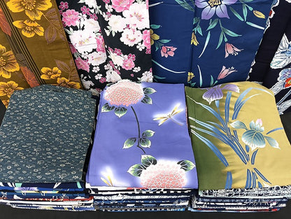 平和屋着物■浴衣 まとめて 45点 蝶 蜻蛉 紫陽花 菖蒲 花柄 綿紅梅 注染 暈し染め など 着用可能多数 未使用品あり mmm1296