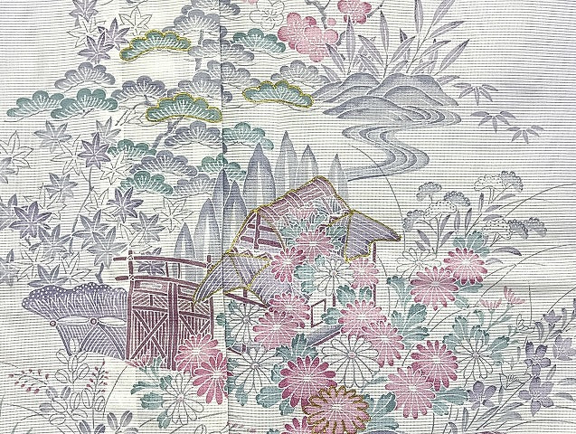 平和屋着物■夏物 訪問着 絽 洗える着物 まとめて20点 孔雀 千鳥 人物 風景 松竹梅 花柄 楽器 辻が花 暈し染め 金彩 着用可能多数 mmm1297