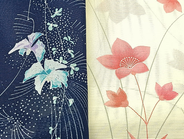 平和屋着物■夏物 小紋 絽 紗 洗える着物 まとめて20点 鶴 鳥 風景 花柄 型染め 着用可能多数 mmm1300