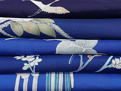 平和屋着物■夏物 訪問着 絽 洗える着物 まとめて20点 鶴 尾長鳥 人物 風景 花柄 暈し染め 金銀彩 着用可能多数 mmm1298