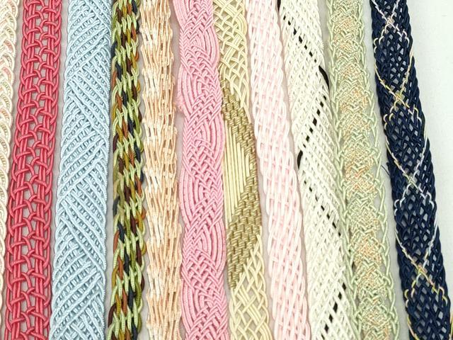 平和屋着物＊夏物　和装小物　帯締め20本セット　レース織　金糸　長尺あり　未使用あり　逸品　DABI0211xg