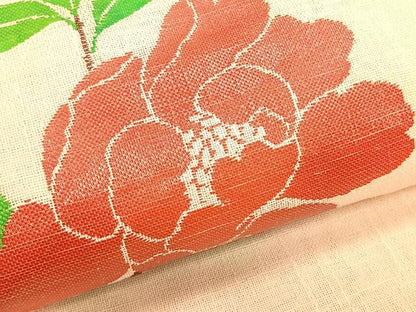 平和屋着物＊夏物　八寸名古屋帯　枝花文　CABJ4790fb