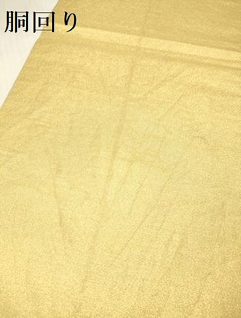 平和屋着物▼太鼓柄袋帯　御所車飛鶴花文　箔金綴　正絹　逸品　DABH0932op