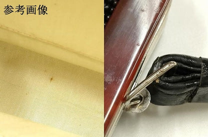 平和屋着物●和装小物　和装バッグ　ハンドバッグ　ビーズバッグ　黒珊瑚　逸品　AABK5492ay
