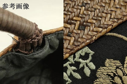 平和屋着物●西陣　川島織物　和装小物　和装バッグ　ハンドバッグ　刺繍　更紗花文　逸品　AABK5532ay