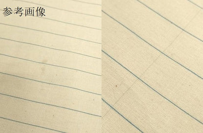 平和屋本店●極上　永江　本さつま　綿薩摩　東郷織物謹製　加納別誂　反物　着尺　縞　綿　逸品　未使用　DZAA12231kh6