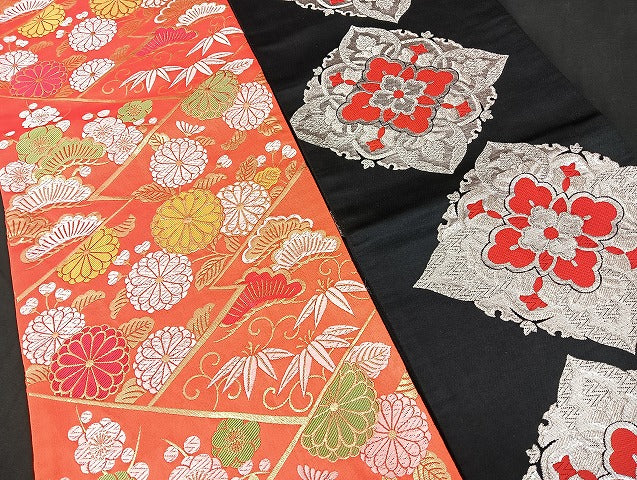 平和屋本店■子供帯 まとめて 35点 鶴 孔雀 向かい蝶 松竹梅 花柄 手描き 金彩 金銀糸 証紙付き など 着用可能多数 未使用品あり mmm1304