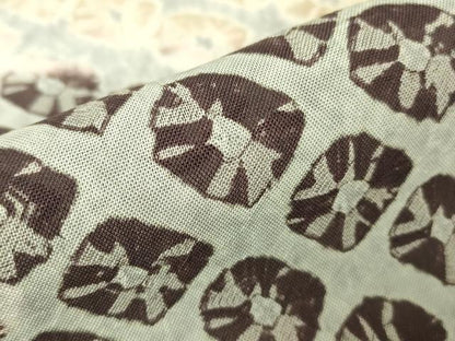 平和屋着物▽上質な小紋　単衣　蜘蛛絞り　正絹　逸品　DABH6554az