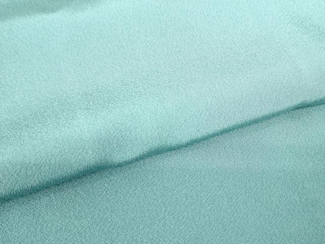 平和屋着物▽上質な色無地　単衣　新橋色　三越扱い　正絹　逸品　DABH6606az