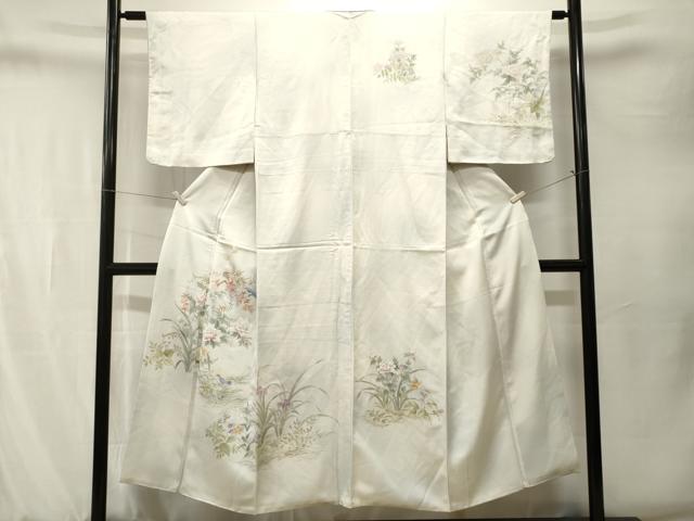 平和屋着物■訪問着　花鳥文　暈し染め　正絹　逸品　CABJ3284ev