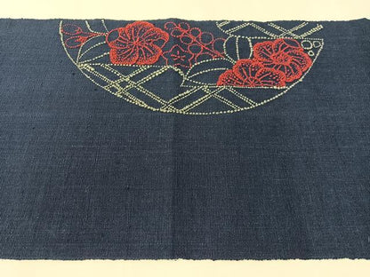 平和屋着物●中国三大刺繍　総相良刺繍　八寸名古屋帯　紬地　辻が花　正絹　逸品　CABJ7563vp