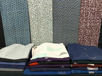 平和屋着物■夏物 小紋 絽 紗 まとめて20点 花柄 銀彩 着用可能多数 全て正絹 mmm1324
