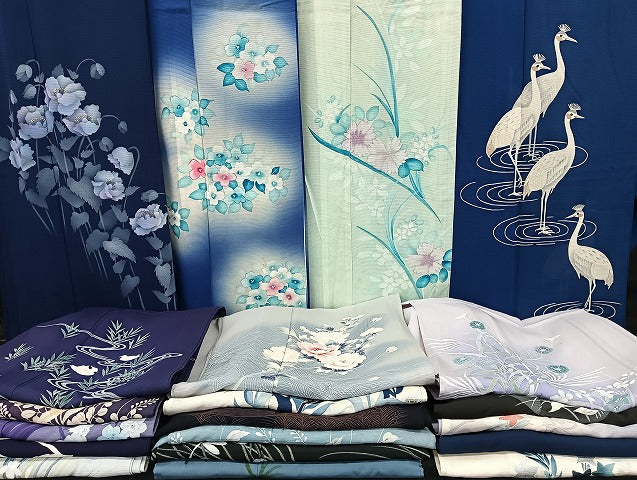 平和屋着物■夏物 訪問着 絽 紗 まとめて20点 鴛鴦 鳥 孔雀羽 紫陽花 花柄 暈し染め 金彩 着用可能多数 全て正絹 mmm1323