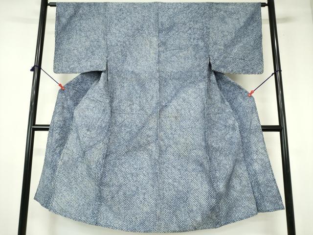 平和屋着物∴夏物　男性　浴衣　有松鳴海絞り　三浦絞り　綿　逸品　DABI3358cd