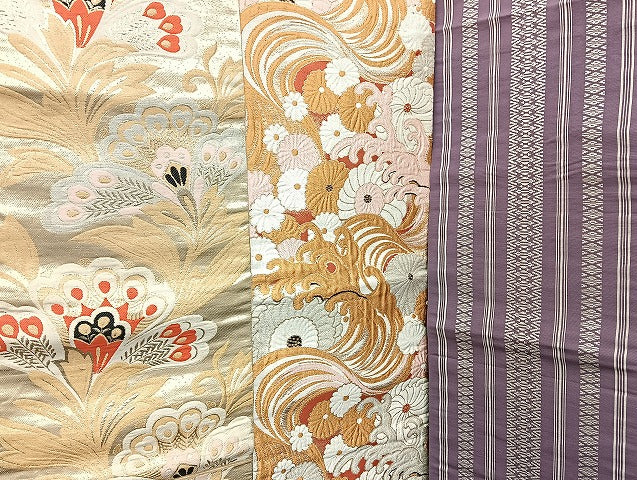 平和屋着物■名古屋帯 まとめて100点 風景 更紗 花柄 本場筑前博多織 献上 手描き 駒刺繍 金彩 金糸 証紙付き 未使用品有 全て正絹 mmm1333