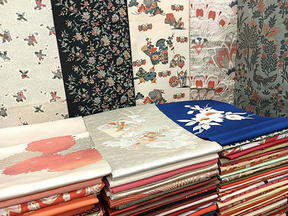 平和屋着物■名古屋帯 まとめて100点 鳳凰 孔雀 人物 蝶 菊 花柄 手描き 型染め 相良刺繍 金銀彩 金銀糸 など 未使用品有 全て正絹 mmm1335