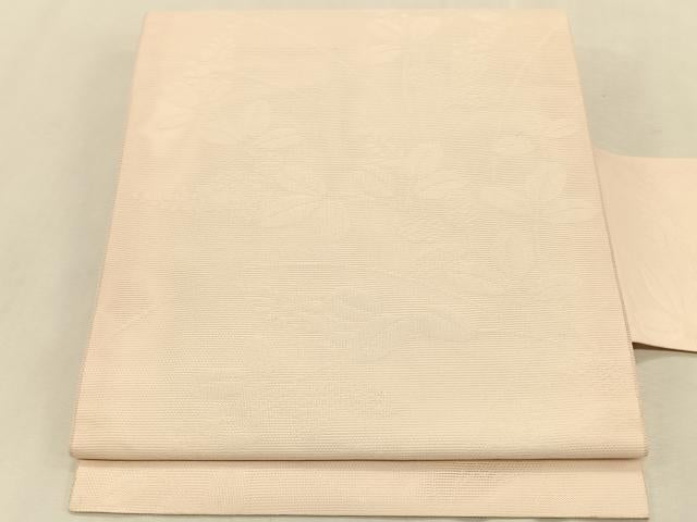 平和屋着物＊夏物　九寸名古屋帯　萩　正絹　逸品　CABK1323fb