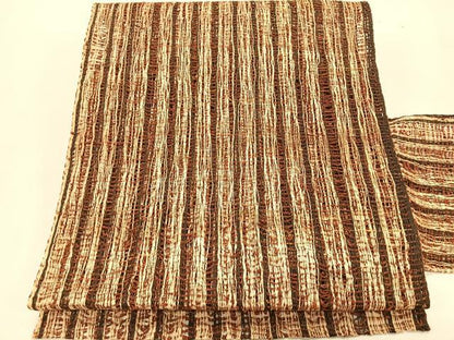 平和屋着物＊夏物　八寸名古屋帯　間道　正絹　逸品　CABK1351fb
